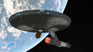 Картинка космос арт космический корабль полет вселенная планета