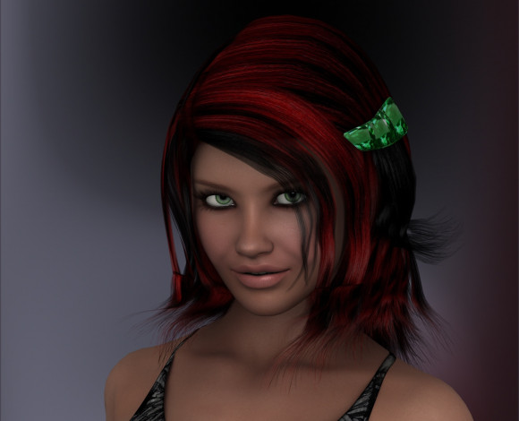 Обои картинки фото 3д графика, портрет , portraits, девушка, взгляд, фон