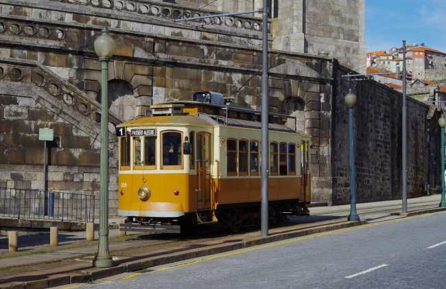 Обои картинки фото техника, трамваи, трамвай, рельсы, транспорт