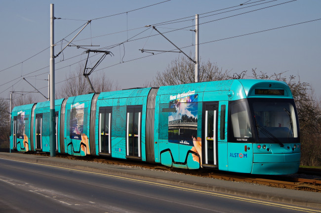 Обои картинки фото техника, трамваи, трамвай, рельсы, транспорт