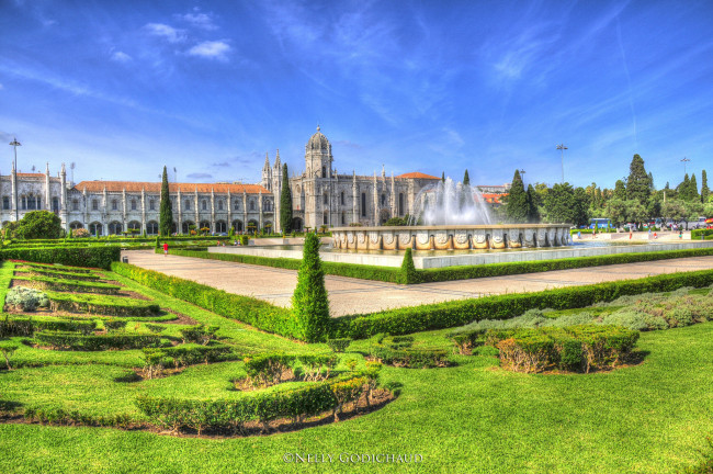 Обои картинки фото lisbonne, города, - дворцы,  замки,  крепости, парк, дворец