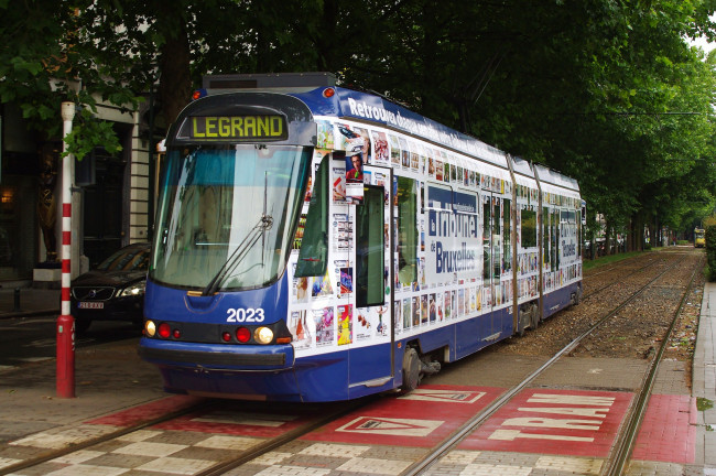 Обои картинки фото техника, трамваи, трамвай, рельсы, транспорт