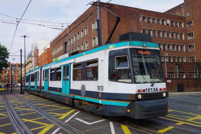 Обои картинки фото техника, трамваи, трамвай, рельсы, транспорт