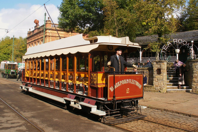 Обои картинки фото техника, трамваи, трамвай, рельсы, транспорт