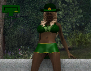 Картинка 3д+графика люди+ people девушка взгляд фон