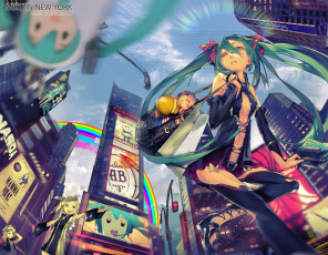 Картинка аниме vocaloid hatsune miku