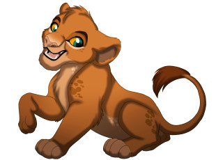 Картинка векторная+графика мультфильмы+ cartoons фон лев