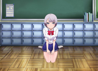 Картинка аниме unknown +другое фон взгляд девушка