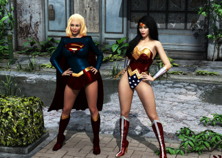 Картинка 3д+графика фантазия+ fantasy девушки взгляд фон