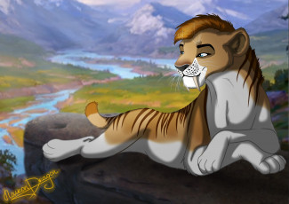 Картинка векторная+графика мультфильмы+ cartoons фон лев