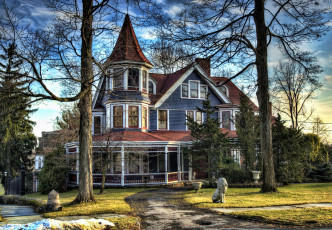 Картинка города -+здания +дома особняк