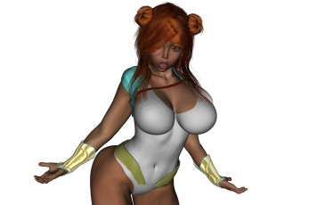 Картинка 3д+графика люди+ people девушка взгляд фон