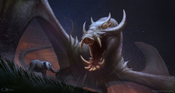 Картинка фэнтези существа фон взгляд существо