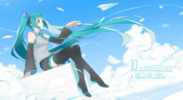 Картинка аниме vocaloid hatsune miku
