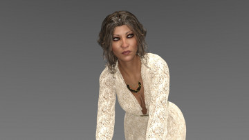 Картинка 3д+графика люди+ people взгляд девушка фон