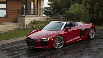 обоя audi r8 v10 spyder 2017, автомобили, audi, r8, v10, spyder, 2017