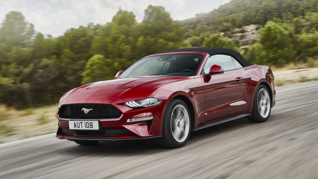 Обои картинки фото ford mustang cabrio 2018, автомобили, ford, mustang, 2018, cabrio