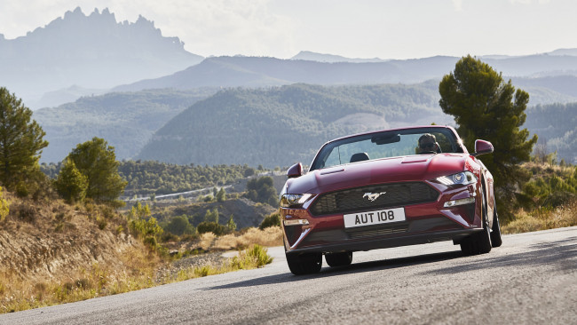 Обои картинки фото ford mustang cabrio 2018, автомобили, ford, 2018, cabrio, mustang