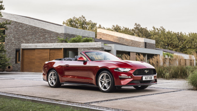 Обои картинки фото ford mustang cabrio 2018, автомобили, ford, 2018, mustang, cabrio