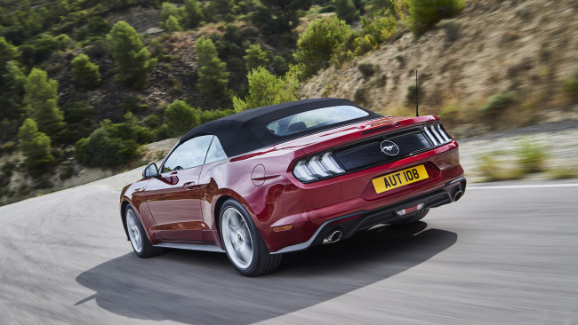 Обои картинки фото ford mustang cabrio 2018, автомобили, ford, 2018, cabrio, mustang