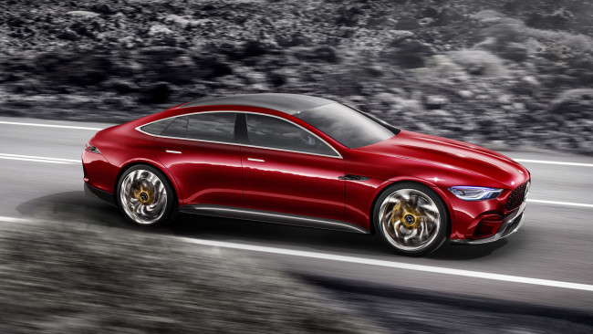 Обои картинки фото mercedes- benz amg-gt 4 door concept 2017, автомобили, mercedes-benz, 4, 2017, amg-gt, door, concept, mercedes-, benz