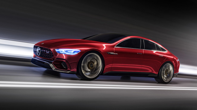 Обои картинки фото mercedes- benz amg-gt 4 door concept 2017, автомобили, mercedes-benz, amg-gt, concept, mercedes-, benz, 2017, door, 4