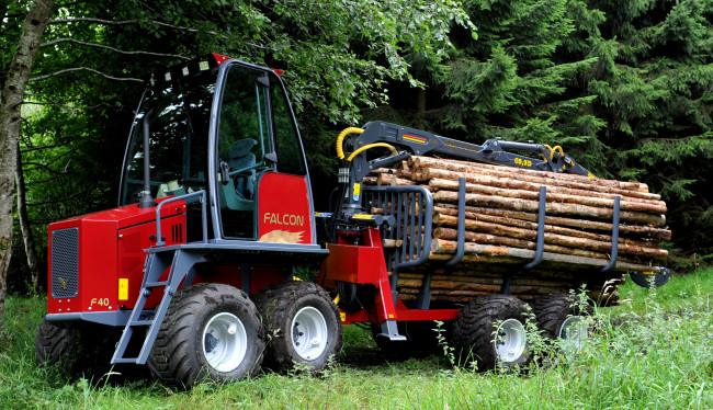 Обои картинки фото техника, лесоповалочная техника, falcon