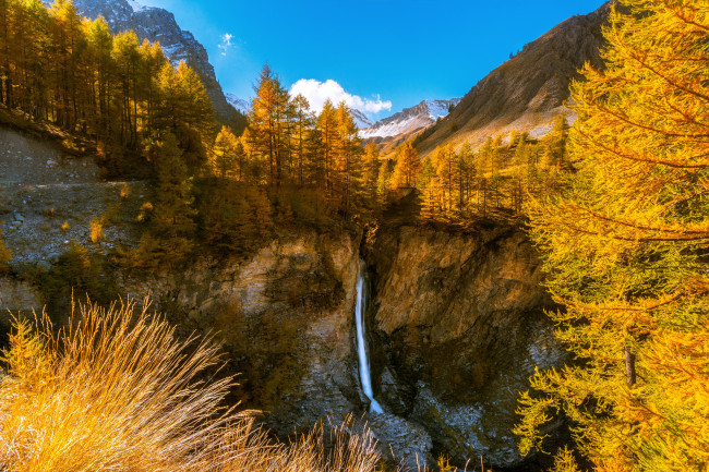 Обои картинки фото природа, водопады, простор