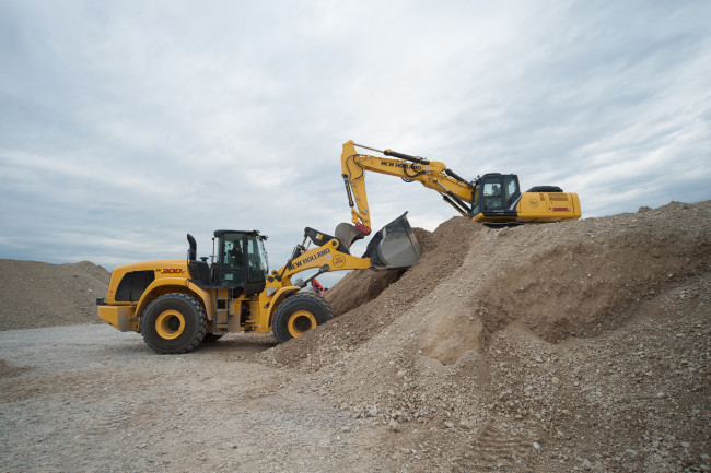 Обои картинки фото техника, фронтальные погрузчики, new, holland