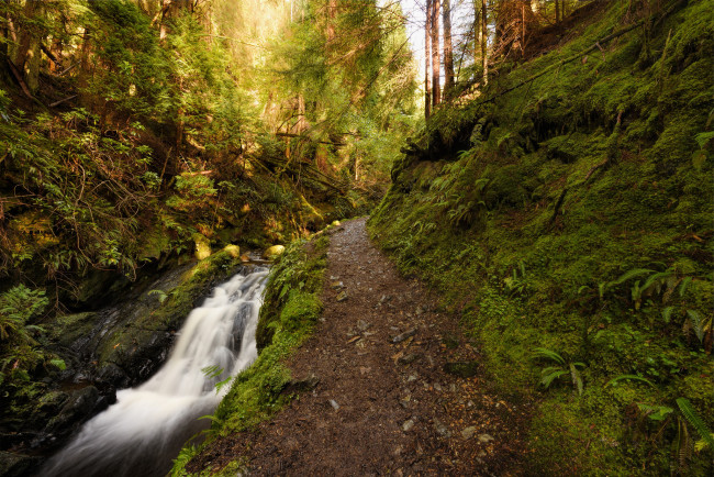 Обои картинки фото природа, водопады, простор