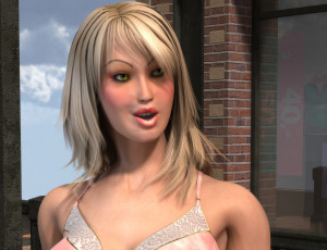 Картинка 3д+графика люди+ people фон взгляд девушка