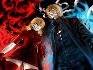 Картинка аниме hellsing вампир victoria seras wolfe vampire девушка heinkel