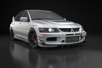 Картинка lancer+evolution+ix автомобили mitsubishi silver lancer evolution tuning 3d