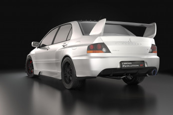 Картинка lancer+evolution+ix автомобили 3д silver lancer evolution tuning 3d