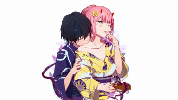 Картинка аниме darling+in+the+frankxx любовь