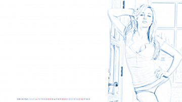 Картинка календари компьютерный+дизайн девушка