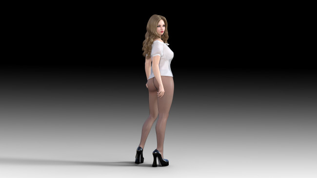 Обои картинки фото 3д графика, люди , people, фон, взгляд, девушка