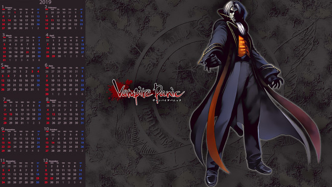 Обои картинки фото календари, фэнтези, вампир, мужчина