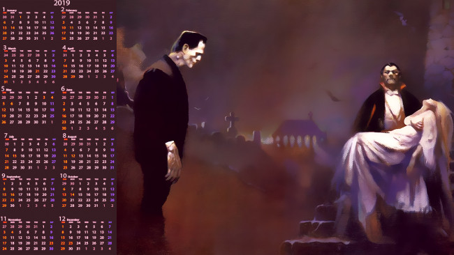 Обои картинки фото календари, фэнтези, женщина, мужчина