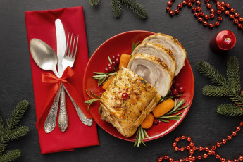 Картинка еда мясные+блюда салфетка приборы буженина