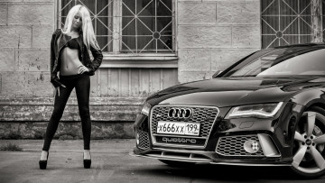 Картинка автомобили -авто+с+девушками audi a7 sportback красивая девушка