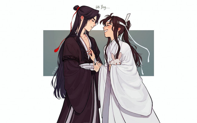 Обои картинки фото аниме, mo dao zu shi, лань, ванцзи, вэй, усянь