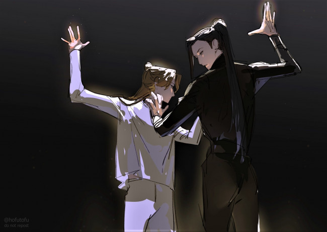 Обои картинки фото аниме, tian guan ci fu, танцы