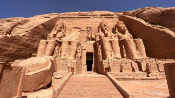 Картинка abu+simbel egypt города -+буддийские+и+другие+храмы abu simbel