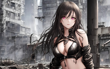 Картинка аниме город +улицы +интерьер +здания нейросети графика нейроарт ai art нейронные сети рисунки нейро искусство