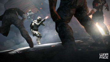 обоя видео игры, warface, спецназ, оружие, бой, транспорт