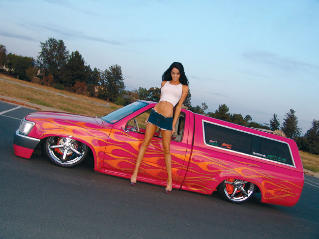Обои картинки фото автомобили, авто, девушками