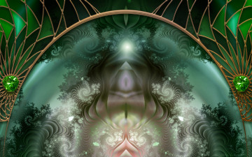 Картинка 3д графика fractal фракталы