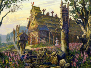 Картинка всеволод иванов ведическая русь рисованные города