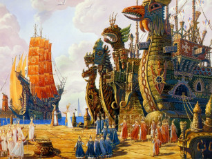 Картинка всеволод иванов ведическая русь рисованные города